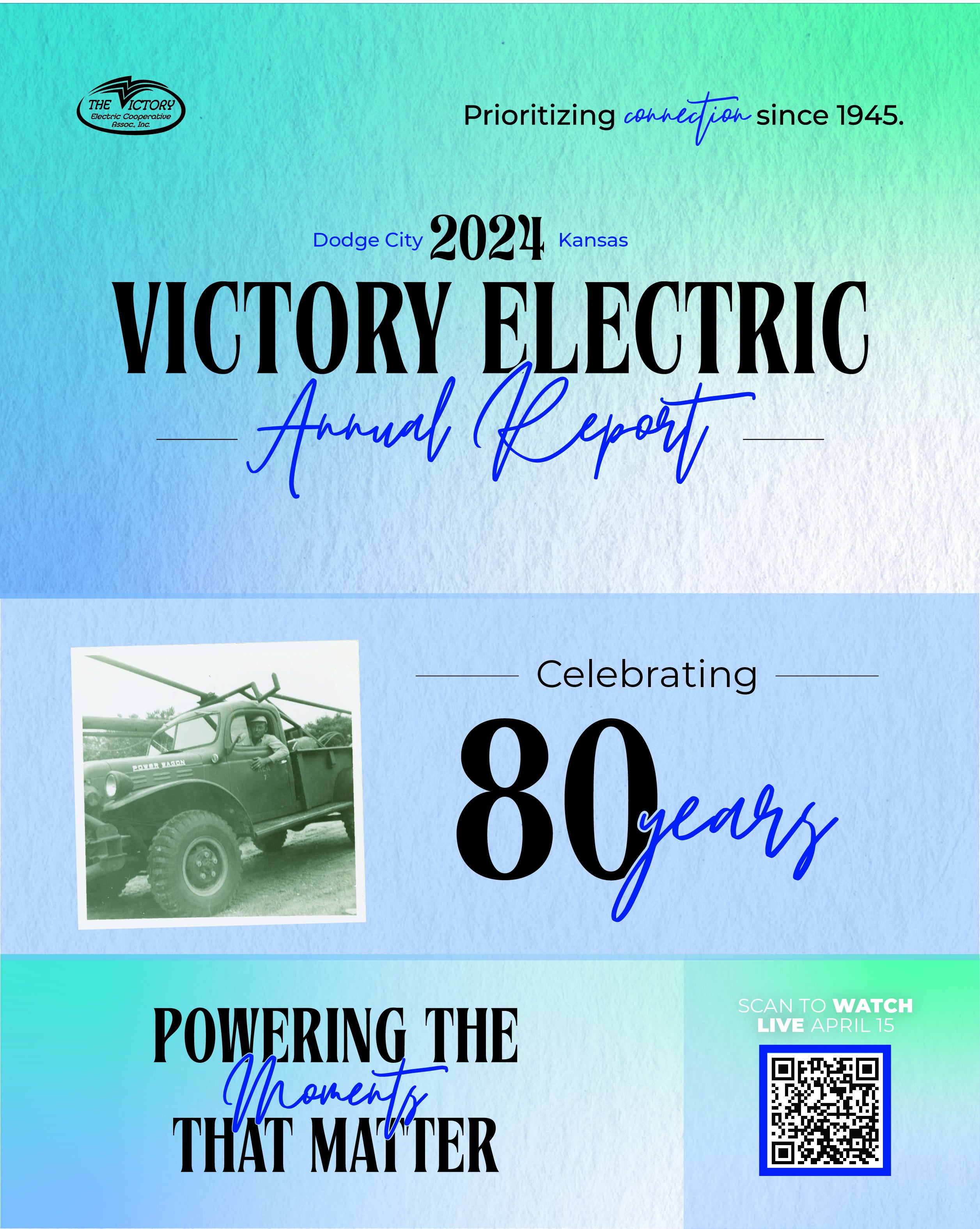 The 2024 Annual Report cover, Celebrating 80 years. 