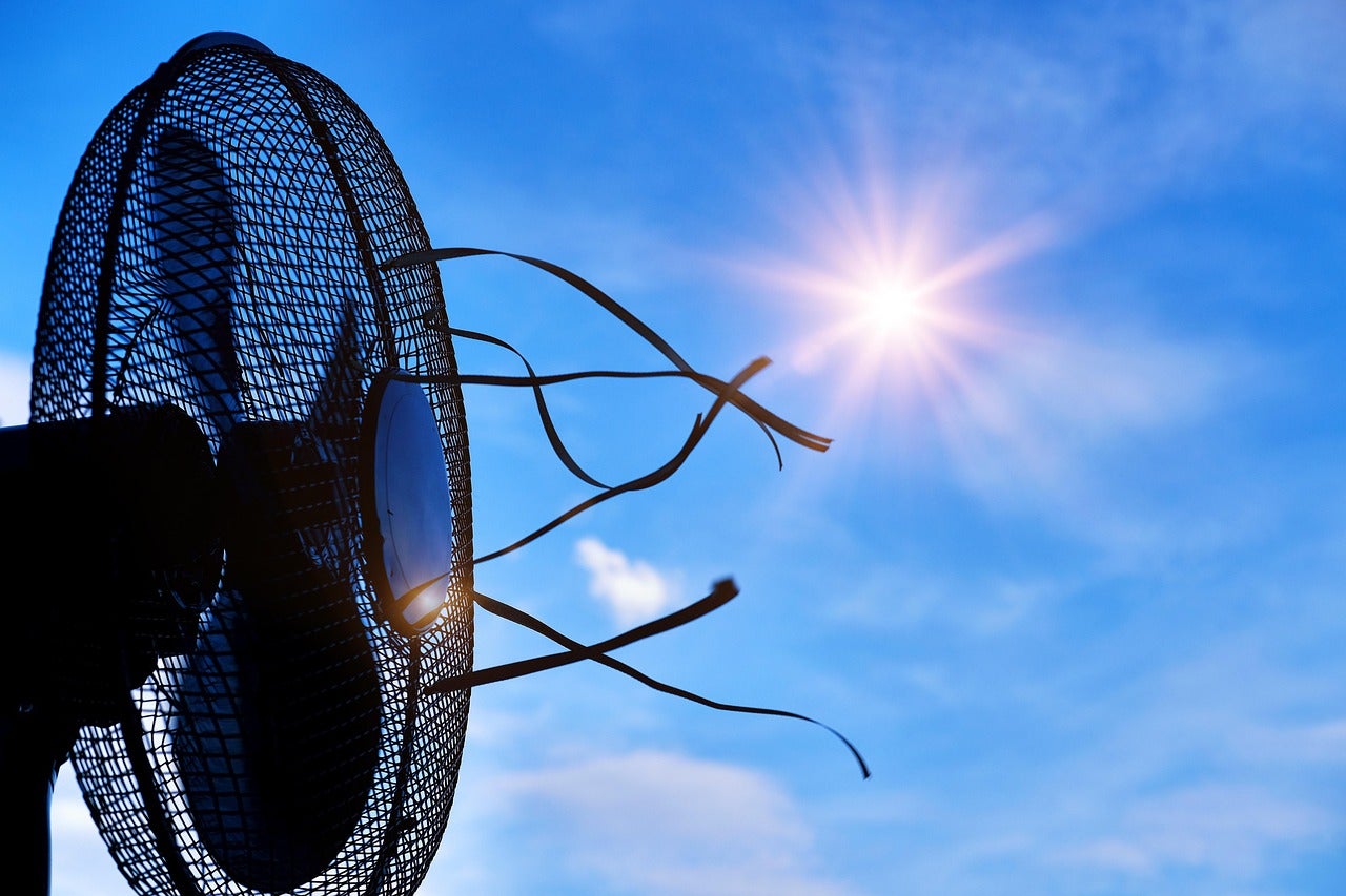 Fan blowing
