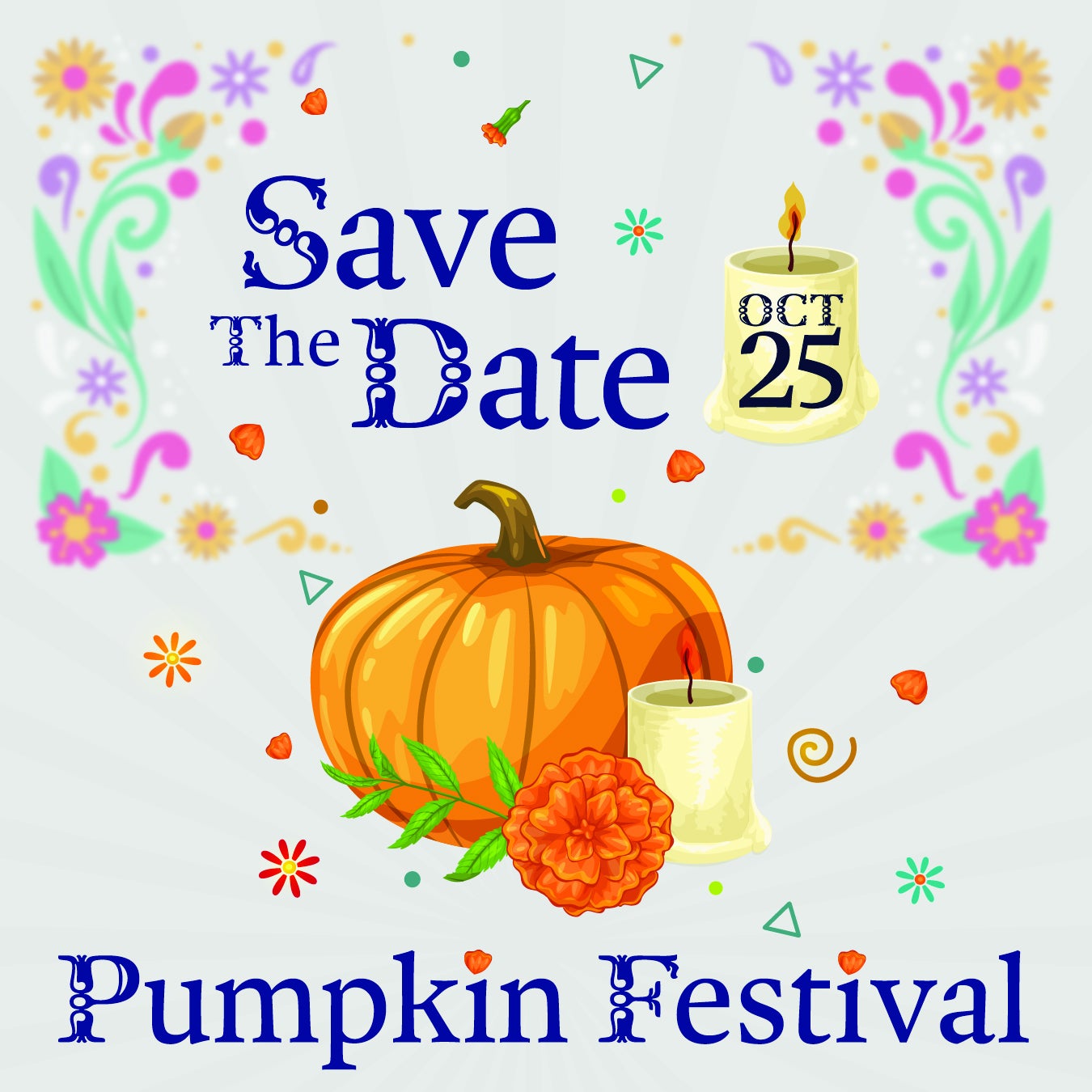 Save the Date Pumpkin Festival